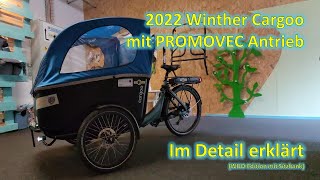 Winther Cargoo EBike 2022 Cargobike mit viel Platz Erklärvideo mit Features Technik Details [upl. by Avner]