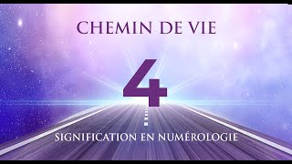 🛤️ CHEMIN DE VIE 4 EN NUMÉROLOGIE  Tout savoir [upl. by Tnirb]