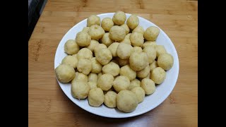 Kartoffelknödel selber machen einfach schnell und lecker als Miniknödel [upl. by Attikin]