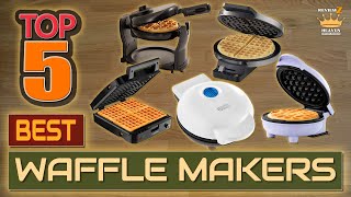 TOP 5 Best Waffle Makers of 2024  Mini Belgian amp More – Perfect for Every Waffle Lover [upl. by Arenat]