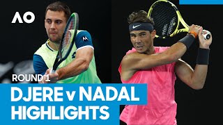 Laslo Djere vs Rafael Nadal Match Highlights 1R  Australian Open 2021 [upl. by Druce]