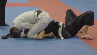 Womens Brazilian JiuJitsu NY Fall Open C17 triangle choke [upl. by Doug]