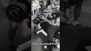 40KG Dumbbell Press 📈 [upl. by Dympha813]