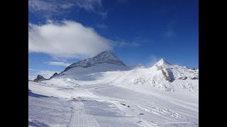 Hintertuxer Gletscher Piste Gefrorene Wand Tuxer Fernerhaus [upl. by Ennaeus]