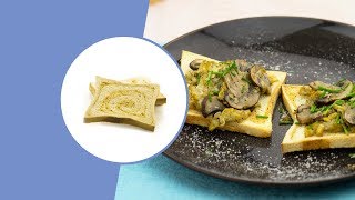 Koolhydraatarm Recept Toast Roerei Champignons  Protiplan Eiwit Dieet [upl. by Leuamme434]