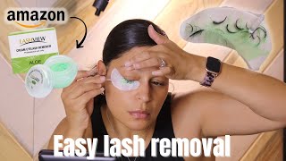 How to SAFELY remove eyelash extensions at home with remover [upl. by Marie-Ann]