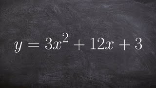 Find the axis of symmetry and your vertex [upl. by Yrolam219]