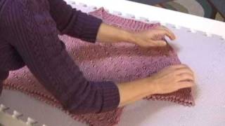 How to Block a Sweater  Knitted Garment Care Tutorial [upl. by Ellenar]