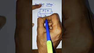 Breakdown Voltage in pn junction diode reverse biasphysicsstudytimeshortssemi conductorphysics [upl. by Ahsinrats]