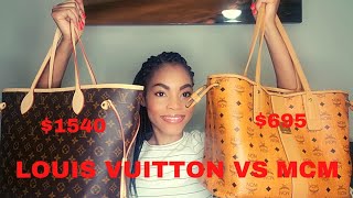 LOUIS VUITTON NEVERFULL MM VS MCM LIZ REVERSIBLE TOTE [upl. by Ivory]