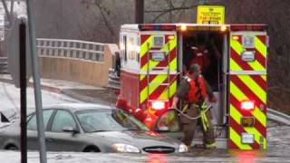 03302010 Yantic River RainStorm Rescue [upl. by Netsrejk]