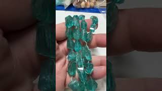 Apatite Freeform faceted nuggets 16quot lot 10 [upl. by Jud]