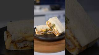 치즈 돈까스 샌드위치 Cheese Tonkatsu Sandwich ASMR [upl. by Enneirb]