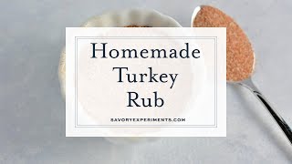 Homemade Turkey Rub Recipe [upl. by Jonah]