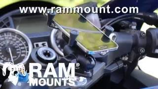 RAM® Mounts Motorcycle Fork Stem Mount Installation Demo [upl. by Atworth994]