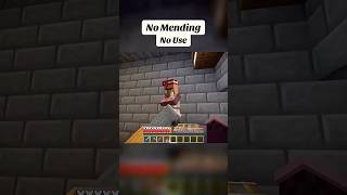 No Mending No Use👋 minecraft minecraftshorts [upl. by Hazeghi504]