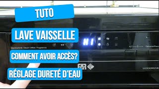 Tuto  Réglage dureté de leau lave vaisselle LV15C42RD21 BKS Far [upl. by Aurore503]