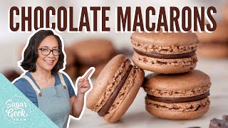 The BEST Chocolate Macaron Recipe [upl. by Enirehtahc]