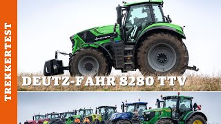 Trekkertest DeutzFahr 8280 TTV [upl. by Celie]