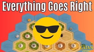 When Everything That Can Go Right Goes Right  Catan Game 588 [upl. by Sayette466]