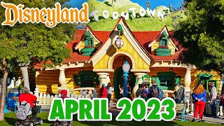 Disneyland Park  April 2023 Walkthrough Mickeys Toontown amp Roller Coaster Rides [upl. by Vocaay876]