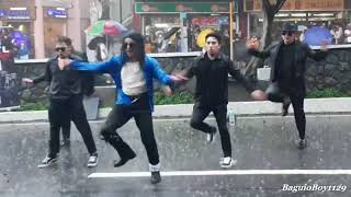 MICHAEL JACKSON OF BAGUIO CITY DANCING UNDER THE RAIN [upl. by Neersin]