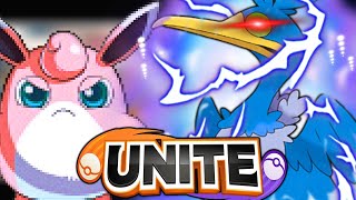 OMG INVINCIBLE CRAMORANT Pokemon UNITE Bug [upl. by Alenairam]