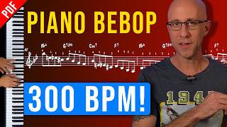 Learn How to Play Fast Piano Bebop Lines Stepbystep Guide Jazz Piano Exercise [upl. by Ahset488]