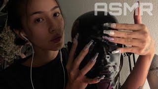 ASMR ☆ LONG NAILS TRIGGERS nail sounds tapping mic scratching [upl. by Aisya]