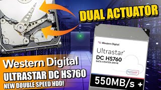 WD Ultrastar DC HS760 Dual Actuator Hard Drive Revealed [upl. by Xylon182]