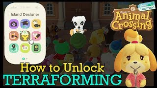 KK Slider Concert How to Unlock TerraForming  Animal Crossing New Horizons [upl. by Airamahs907]