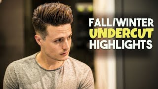 Mens Hair FallWinter Highlights  Undercut Hairstyle Tutorial  BluMaan Haircut 2017 [upl. by Barger]