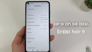 Top 10 Tips and Tricks Xiaomi Redmi Note 9 you need know [upl. by Nwahsad]