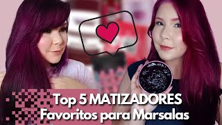 Top 5 MATIZADORES Favoritos para Cabelos Marsalas [upl. by Hubey]