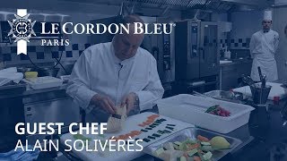 Cuisine demonstration by chef Alain Solivérès Le Taillevent Paris  Le Cordon Bleu Paris [upl. by Ysdnyl]