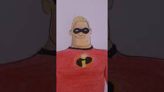 This is INCREDIBLE Mr Incredible drawing pixar art super [upl. by Mady81]