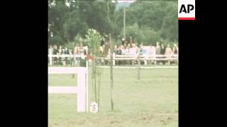 SYND 22071973 EUROPEAN SHOW JUMPING CHAMPIONSHIPS [upl. by Killarney]