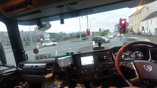 Ferry Crossing From Northern Ireland Warrenpoint To England Heysham Seatruck With My Truck truck [upl. by Llenrev415]