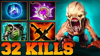 32 Kills Lifestealer  LifeStealer Dota 2 Hard Carry Guide Pro Gameplay Safelane Jungle Build 735 [upl. by Anivel]