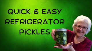 How to Make the BEST Refrigerator Style Pickles  Quick Easy amp Fun [upl. by Ynohtnanhoj]