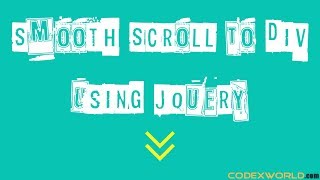 Smooth Scroll to Div using jQuery [upl. by Kirt779]