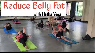 50 mins Hatha Yoga Session for Flat Stomach  Belly Fat Hatha Yoga 🧘‍♀️ [upl. by Divad776]