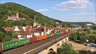 Eisenbahnvideo ICEUmleiter in Gemünden Bayern Deutschland [upl. by Perrin588]