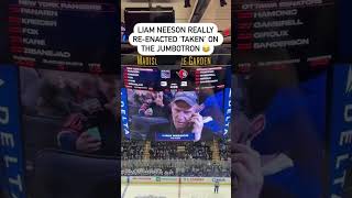 When Liam Neeson understood the assignment nhl hockey jumbotron actor liamneeson [upl. by Lukasz368]