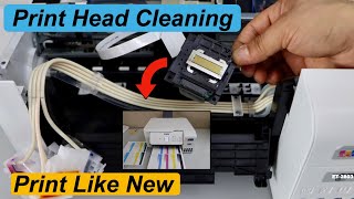 Epson ET 2803 Print Head Cleaning  Fix Clogged BK Y M or C Ink amp Print Like New In 2 Steps [upl. by Perdita]