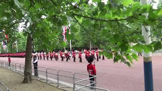 Band of the Coldstream Guards marching on the Mall [upl. by Akinuahs]