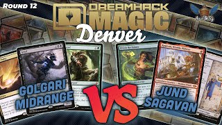 MTG Modern  Golgari Midrange vs Jund Sagavan  Dreamhack Denver  Round 12 [upl. by Alrick]