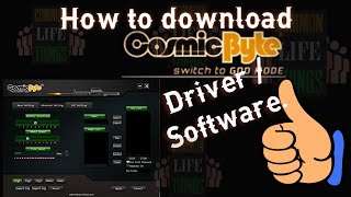 How to download Cosmic Byte DriverSoftware easily amp Quickly  install driver without CD DVD Rom [upl. by Oriana]