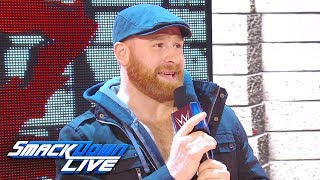 Sami Zayn has a message for the WWE Universe SmackDown LIVE April 9 2019 [upl. by Todhunter]