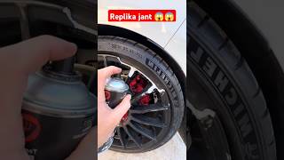 REPLİKA JANT 😱 KUSUR KAPATMA 😆🤯 replika jant jantlastik reklam reklamyok modifiye bodykit x [upl. by Dittman492]